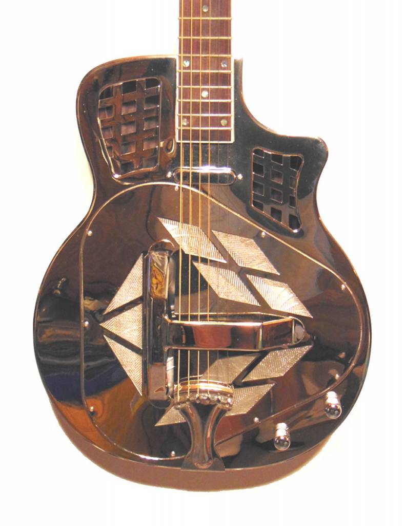 Blind Crow TriCone Resonator Guitar with Telecaster Style Pickup